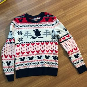 Junk food Mickey Mouse Christmas sweater
